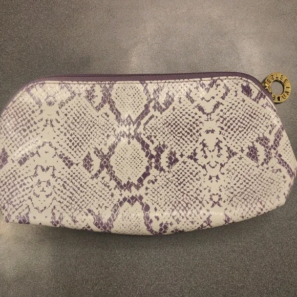 ESTEE LAUDER Purple Snakeskin Pattern Make-up / Cosmetics / Travel Case / Clutch - Picture 6 of 9